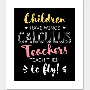 Calculus Teacher Gifts - Beautiful Wings Quote Posters and Art